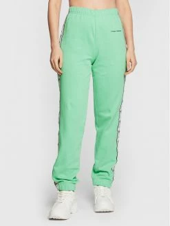 Chiara Ferragni Γυναίκες Παντελόνια Φόρμας Παντελόνι φόρμας 73CBAT07 Πράσινο Relaxed Fit