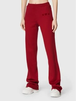 Chiara Ferragni Γυναίκες Παντελόνια Φόρμας Παντελόνι φόρμας 73CBAT04 Μπορντό Relaxed Fit