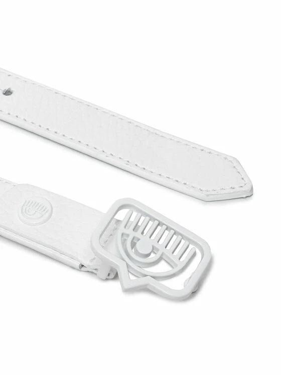 Chiara Ferragni Γυναίκες Ζώνες Ζώνη Γυναικεία 72SB6F05 Λευκό 4 Chiara Ferragni Γυναίκες Ζώνες Ζώνη Γυναικεία 72SB6F05 Λευκό - Image 2