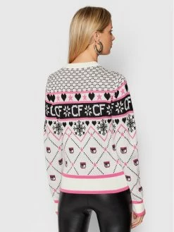 Chiara Ferragni Γυναίκες Πουλόβερ 71CBFM25 Λευκό Regular Fit 9 Chiara Ferragni Γυναίκες Πουλόβερ 71CBFM25 Λευκό Regular Fit -Chiara Ferragni Εκπτώσεις unnamed file 1517