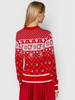 Chiara Ferragni Γυναίκες Πουλόβερ 71CBFM25 Κόκκινο Regular Fit -Chiara Ferragni Εκπτώσεις unnamed file 1522