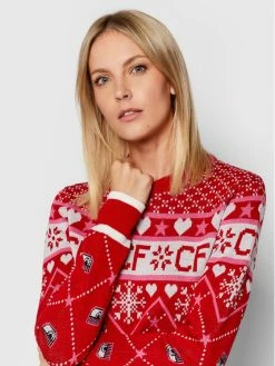 Chiara Ferragni Γυναίκες Πουλόβερ 71CBFM25 Κόκκινο Regular Fit -Chiara Ferragni Εκπτώσεις unnamed file 1523