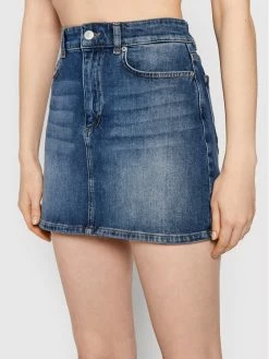 Chiara Ferragni Γυναίκες Mini Φούστα τζιν 71CBE802 Μπλε Regular Fit