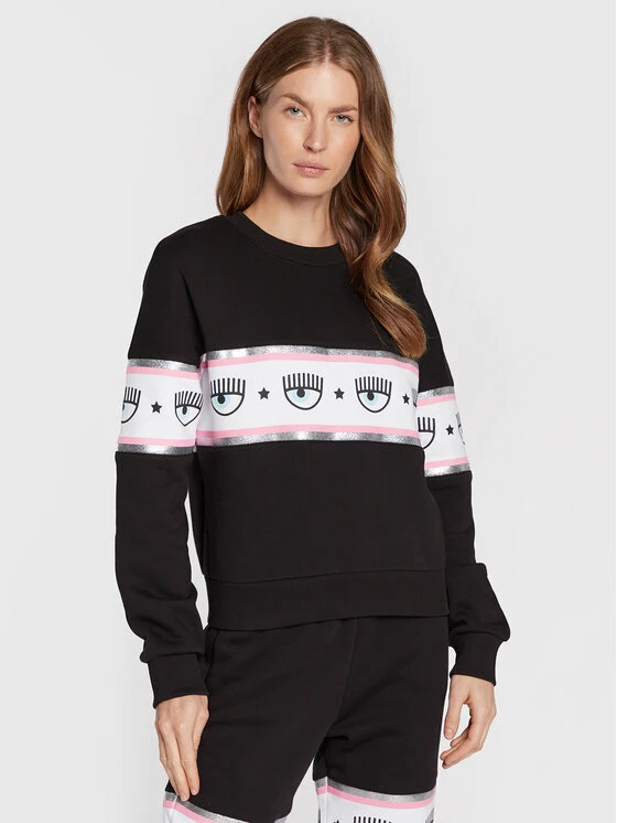 Chiara Ferragni Γυναίκες Μπλούζες Μπλούζα 73CBIT11 Μαύρο Regular Fit 3 Chiara Ferragni Γυναίκες Μπλούζες Μπλούζα 73CBIT11 Μαύρο Regular Fit