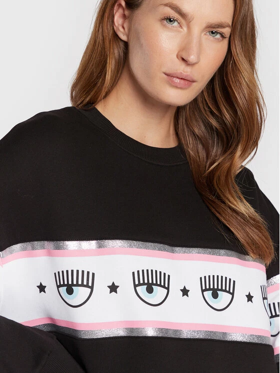Chiara Ferragni Γυναίκες Μπλούζες Μπλούζα 73CBIT11 Μαύρο Regular Fit 6 Chiara Ferragni Γυναίκες Μπλούζες Μπλούζα 73CBIT11 Μαύρο Regular Fit - Image 4