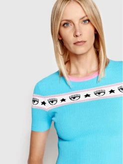Chiara Ferragni Γυναίκες Μπλουζάκια Μπλουζάκι 72CBFM05 Μπλε Slim Fit -Chiara Ferragni Εκπτώσεις unnamed file 437