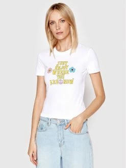 Chiara Ferragni Γυναίκες T-shirts T-Shirt 72CBHT05 Λευκό Slim Fit