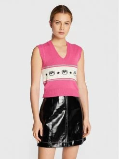 Chiara Ferragni Γυναίκες Πουλόβερ 73CBFM19 Ροζ Regular Fit