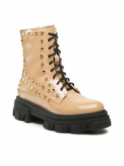 Chiara Ferragni Γυναίκες Biker Μποτάκια Ορειβατικά παπούτσια CF3037 014 Μπεζ