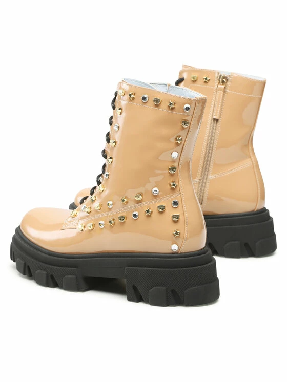 Chiara Ferragni Γυναίκες Biker Μποτάκια Ορειβατικά παπούτσια CF3037 014 Μπεζ 5 Chiara Ferragni Γυναίκες Biker Μποτάκια Ορειβατικά παπούτσια CF3037 014 Μπεζ - Image 3