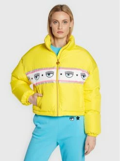 Chiara Ferragni Γυναίκες Χειμωνιάτικα Μπουφάν Μπουφάν πουπουλένιο 73CBUD03 Κίτρινο Relaxed Fit