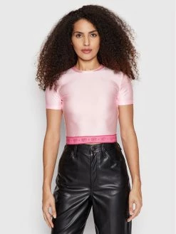 Chiara Ferragni Γυναίκες T-shirts T-Shirt 72CBM266 Ροζ Slim Fit